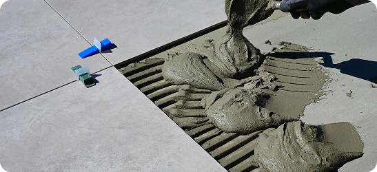 Floor tile installation