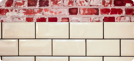 Wall tile installation